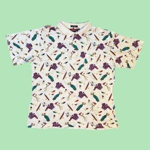 Vintage 90's Jas. McLeith Ltd. Scottish Golf Polo Shirt Size Large